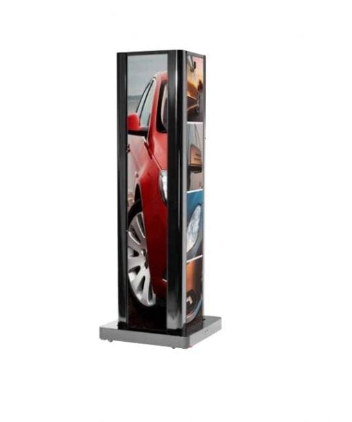 1 Sided Ultra Stretch Portrait Kiosk Enclosure For Lg 86bh5c Signage Displays