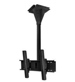39" Wind Rated I Beam Ceiling Tilt Mount For 32" To 65" Outdoor Flat Panel Displays, Black