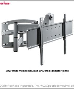 Articulating Wall Mount With Vertical Adjustment For 37″ To 65″ Flat Panel Screens, Universal Adapter Plate 2