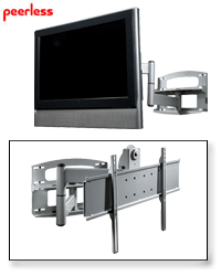 Articulating Wall Mount With Vertical Adjustment For 37" To 65" Flat Panel Screens, Universal Adapter Plate