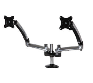 Dual Monitor Desktop Mount For Up To 30 Inch Monitors