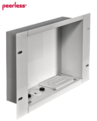 Recessed Cable Management Power Storage In Wall Box Black